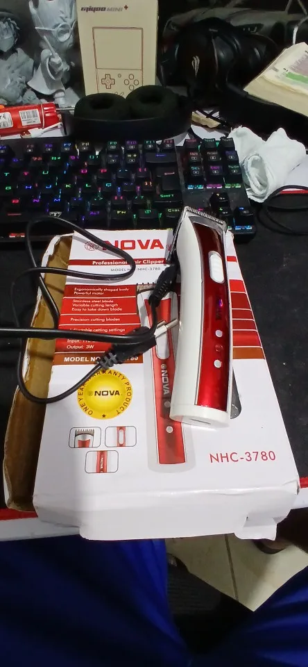 Máquininha De Cortar Cabelo e/ou Barbeador Portátil Aparador Barba 3915 bivolt Recarregável-ENVIO IMEDIATO PARA TODO BRASIL photo review