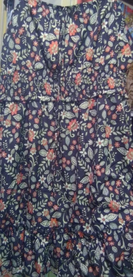 Elegant Plus Size Floral Sling Dress for Summer Vacations photo review