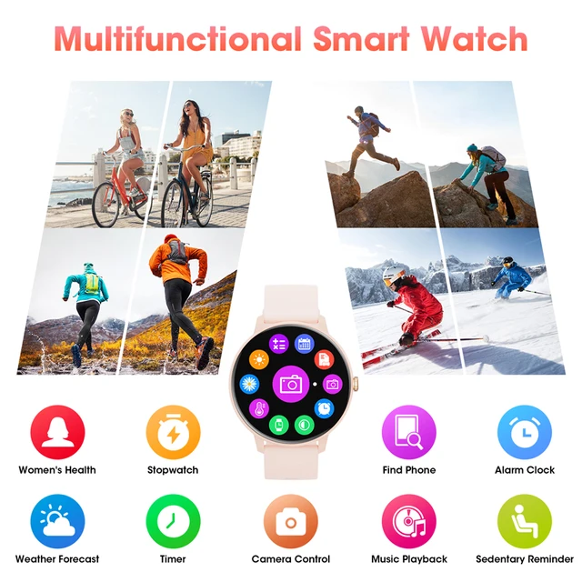 Karchilor 2024 Women'S Smartwatch Bluetooth Call 1.39 Touch Screen smart watches for men Health MonitoringIp67Waterproof Fitness 6