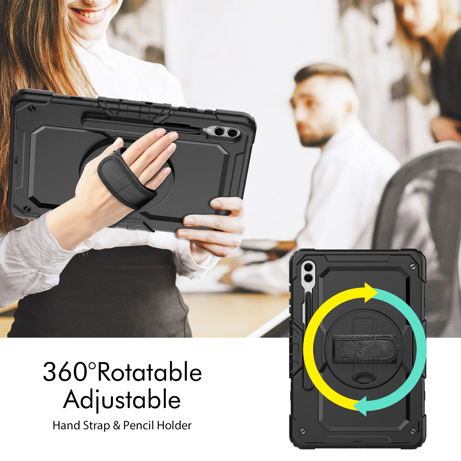 Prova de Choque Tablet Capa com Alça Capa para Samsung Galaxy Tab S911 em Geração Tabs Plus a s6 Lite s8 a7 S911 em à - Imagem 5