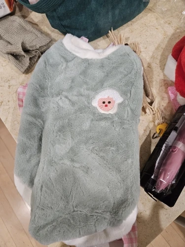 Cozy Fur, Thicken Pet Clothes for Warmth and Style, Winter Ready photo review