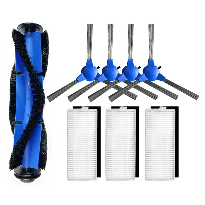 para Ionvac Smartclean 2000 Rorobac Rolo Principal Borda de Rotação Escova Lateral Hepa Filtro Peças Reposição Kit Acessório Substituição