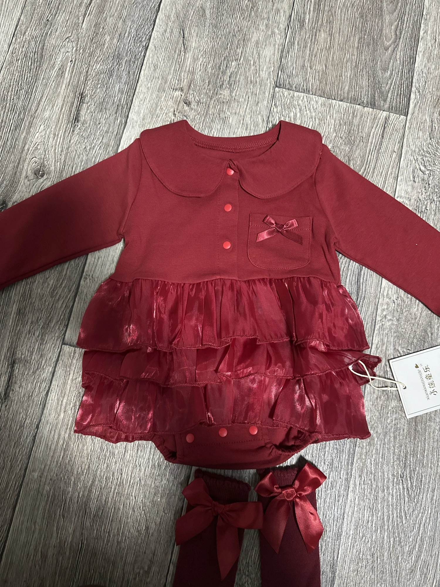 Baby Romper Long Sleeve Lace Newborn Jumpsuit for Girls Comfort photo review