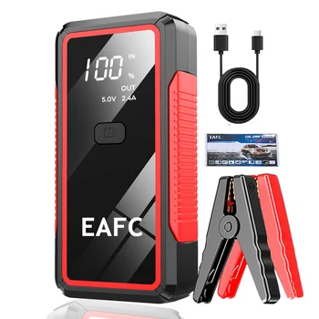 Accumulatori e caricabatterie di riserva per avviamento di emergenza per auto da 2000 A 12 V - Pacco booster batteria portatile per veicoli morti, caricabatterie USB per telefoni, alimentazione di emergenza