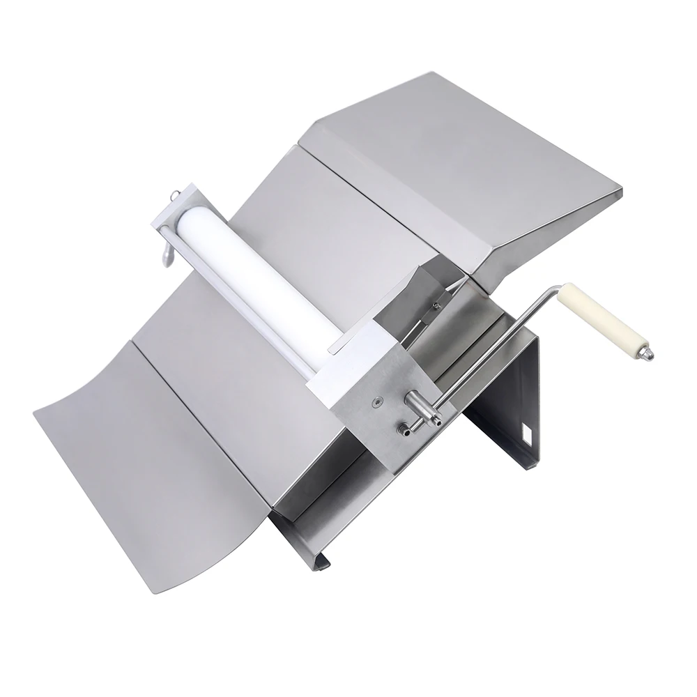 Chef Prosentials Manual 15 Inch  Dough Roller Machine For Fondant, Sugar Paste Or Croissant Making,0.5-15Mm Thick itop msp 15 manual dough sheeter dumpling wonton wraps noodles croissant french bread bakery equipment 0 5 15mm thickness