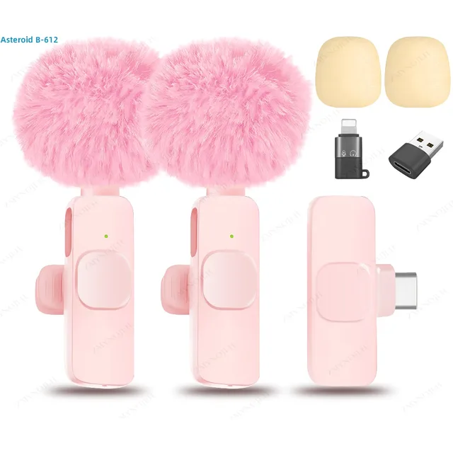 New Wireless Lavalier Microphone Portable Audio Video Recording