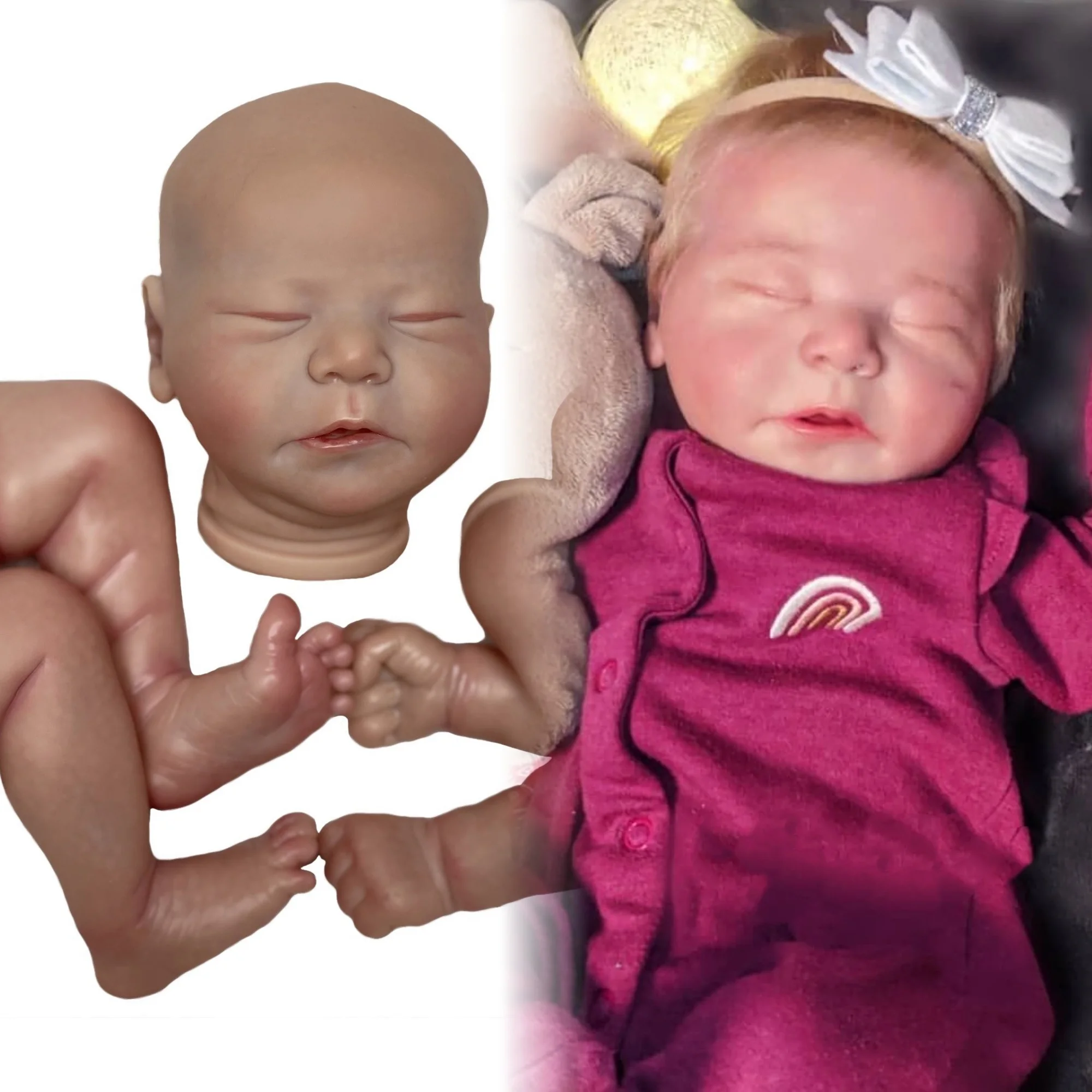 20-22 Chase Bebê Reborn Finished Customized Toddler Doll Painted Reborn  Baby Doll Toys For Kids Muñecas Para Niñas