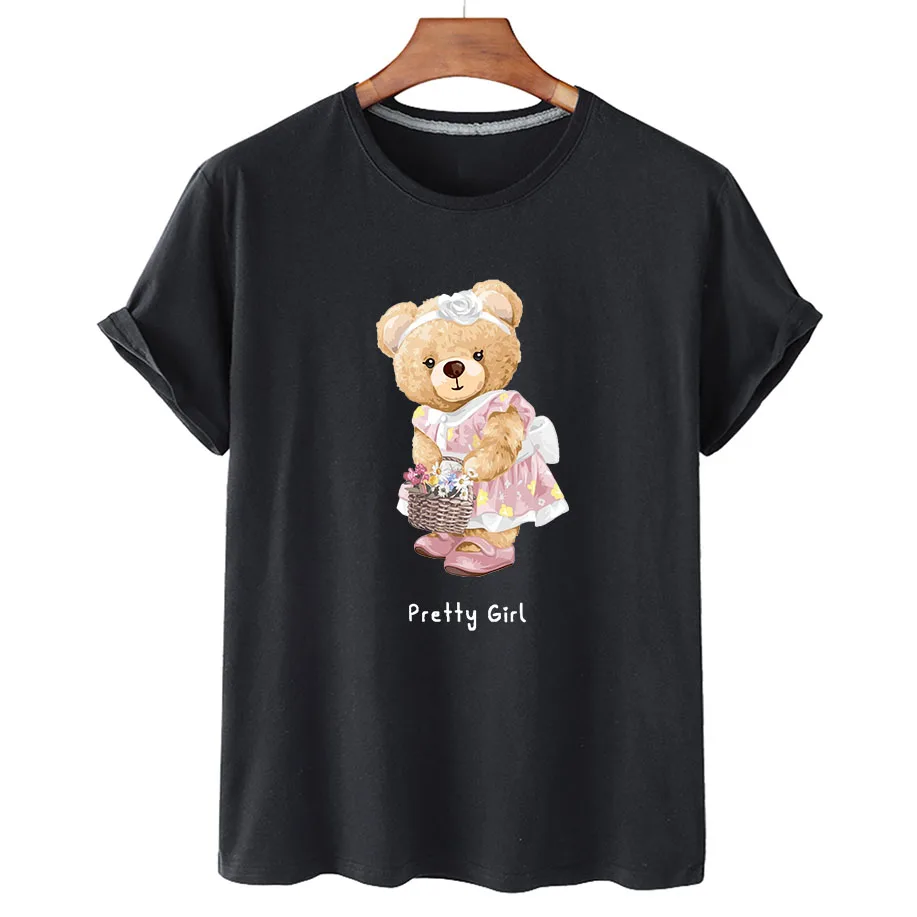 2022 Teddy bear tshirt lovely 3D t shirt women harajuku tee shirt femme  funny camiseta mujer Teddy bear t-shirt women - AliExpress