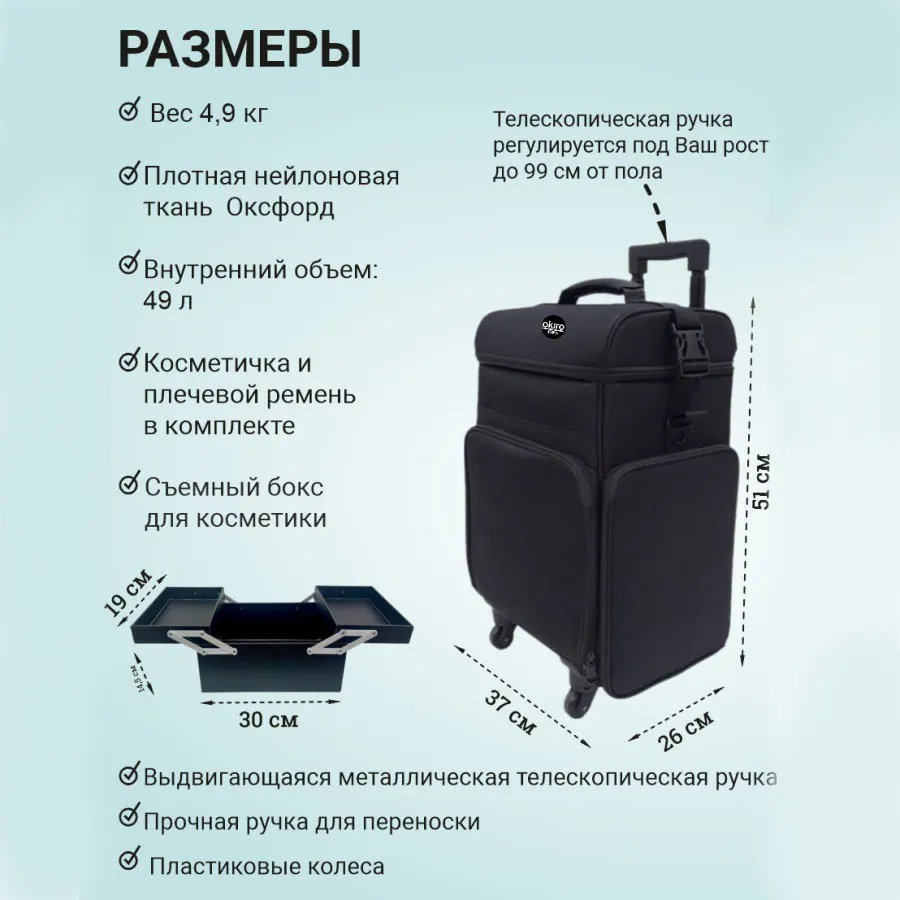 Рисунок 2 - Сумка (чемодан) для визажиста OKIRO