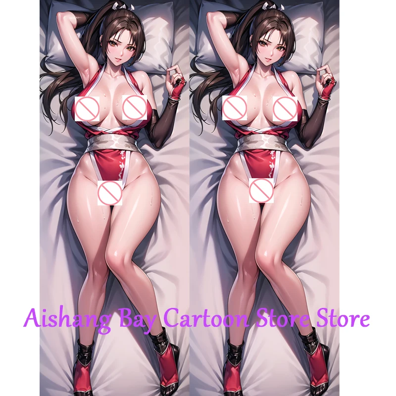 

Anime Dakimakura Pillow MaiShiranui 2-Side Print Pillowcase Hugging Body Cushion Cover Otaku Waifu