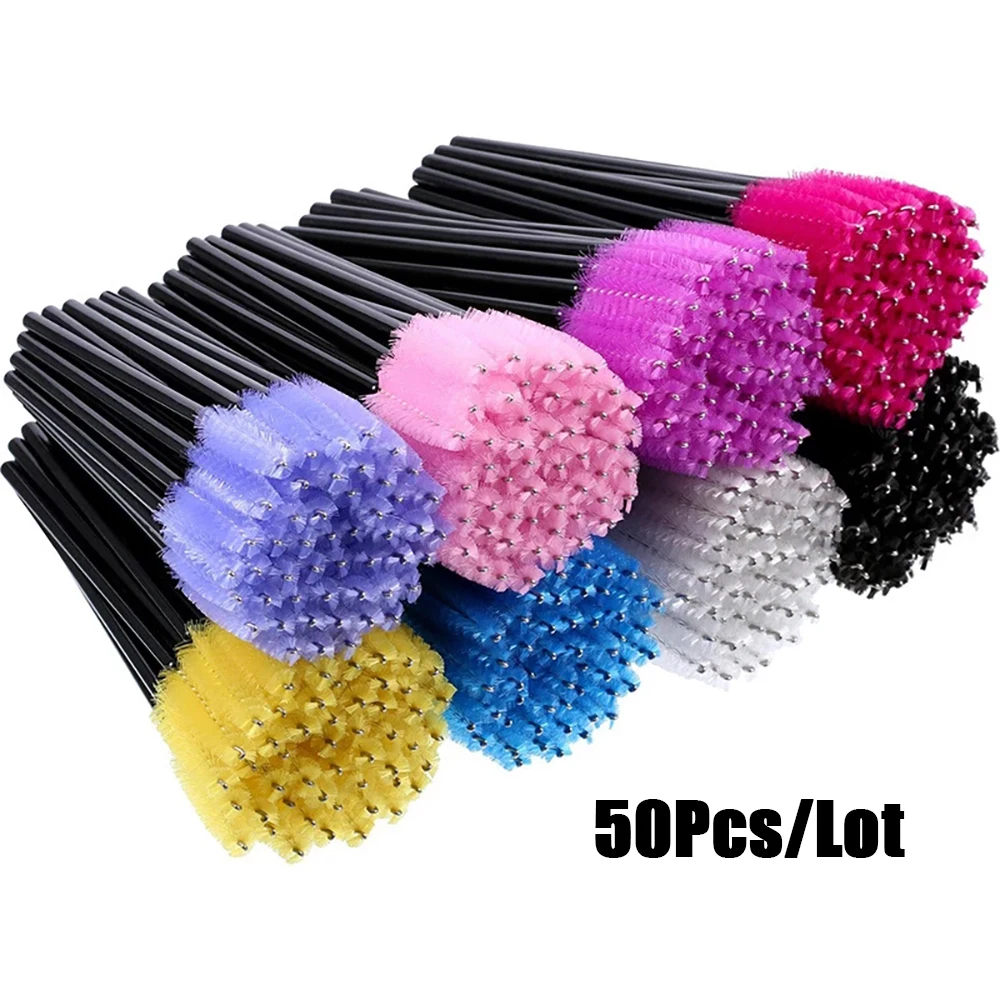 MASSCAKU Mascara Wands Brush Eyelashes Extension Individual Removing Applicators Disposable Mascara Brushes Makeup Tools 4