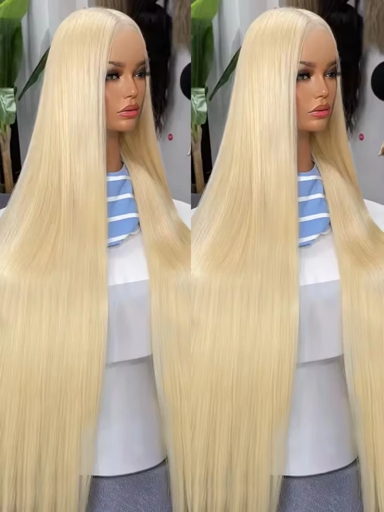 Blonde Straight Lace Front Wig 32 Inch