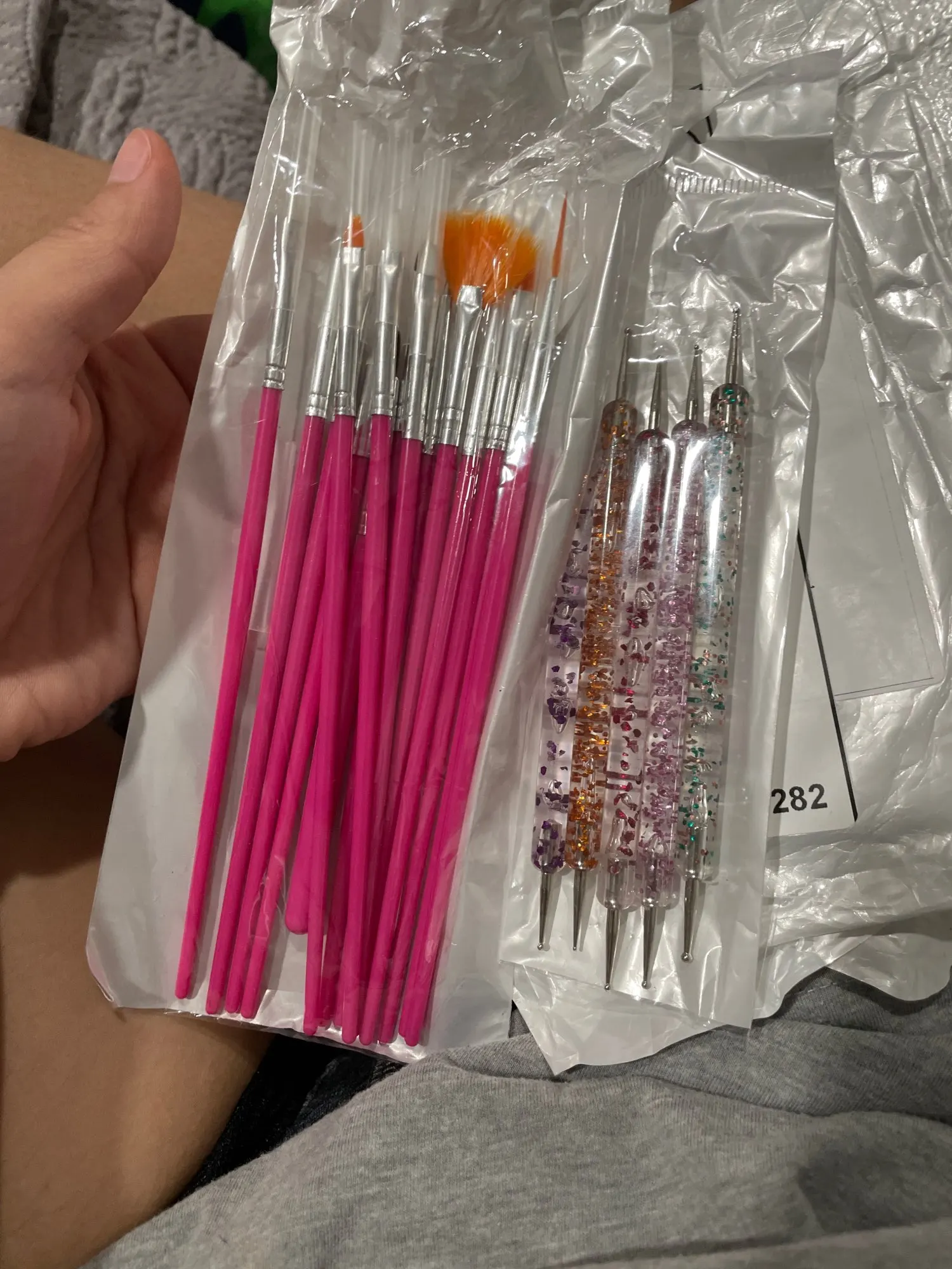 Get Creative Nails with 5/20Pcs Nail Art Brush Set – Perfect for Stunning Manicures photo review