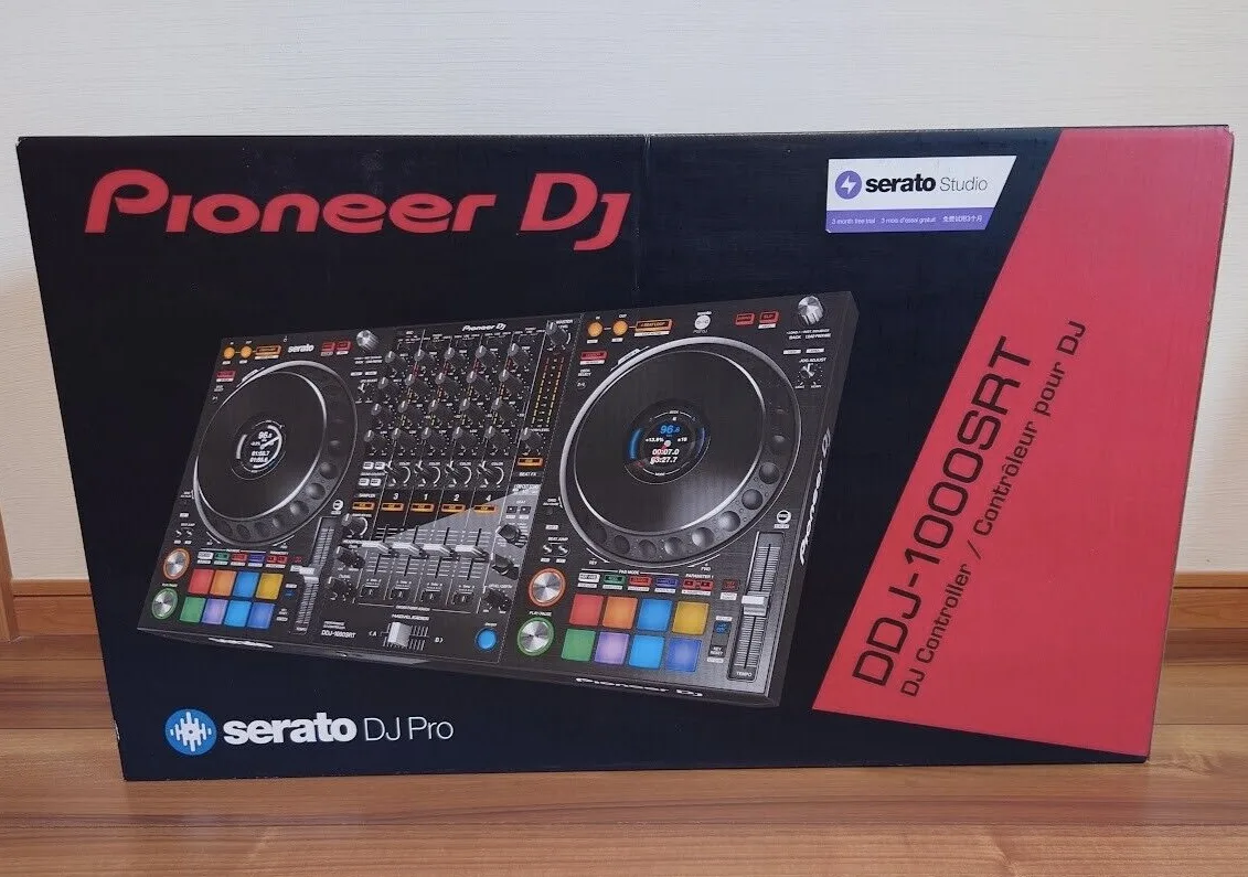 Never Used DJ DDJ-1000SRT Black DJ Controller Serato Pro 4ch AC100V-240V