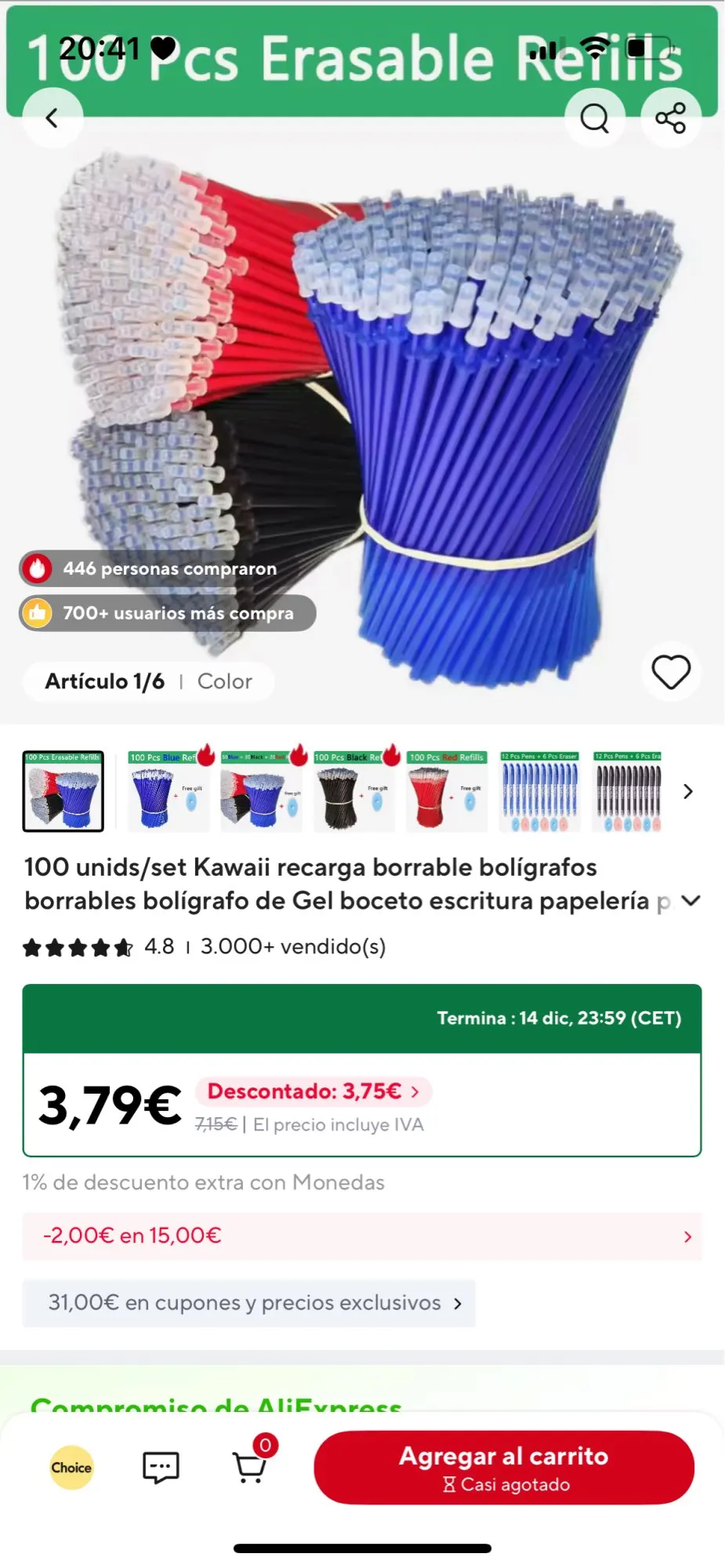 100 unids/set Kawaii recarga borrable bolígrafos borrables bolígrafo de Gel boceto escritura papelería para cuaderno útiles escolares lindo lápiz para niños photo review