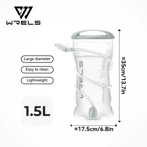 WRELS  1.5L/2L/2.5L/3L TPU Hydration Bladder BPA Free Water Reservoir Water Bag for Running Cycling Hiking Water Storage Bag - Image 9