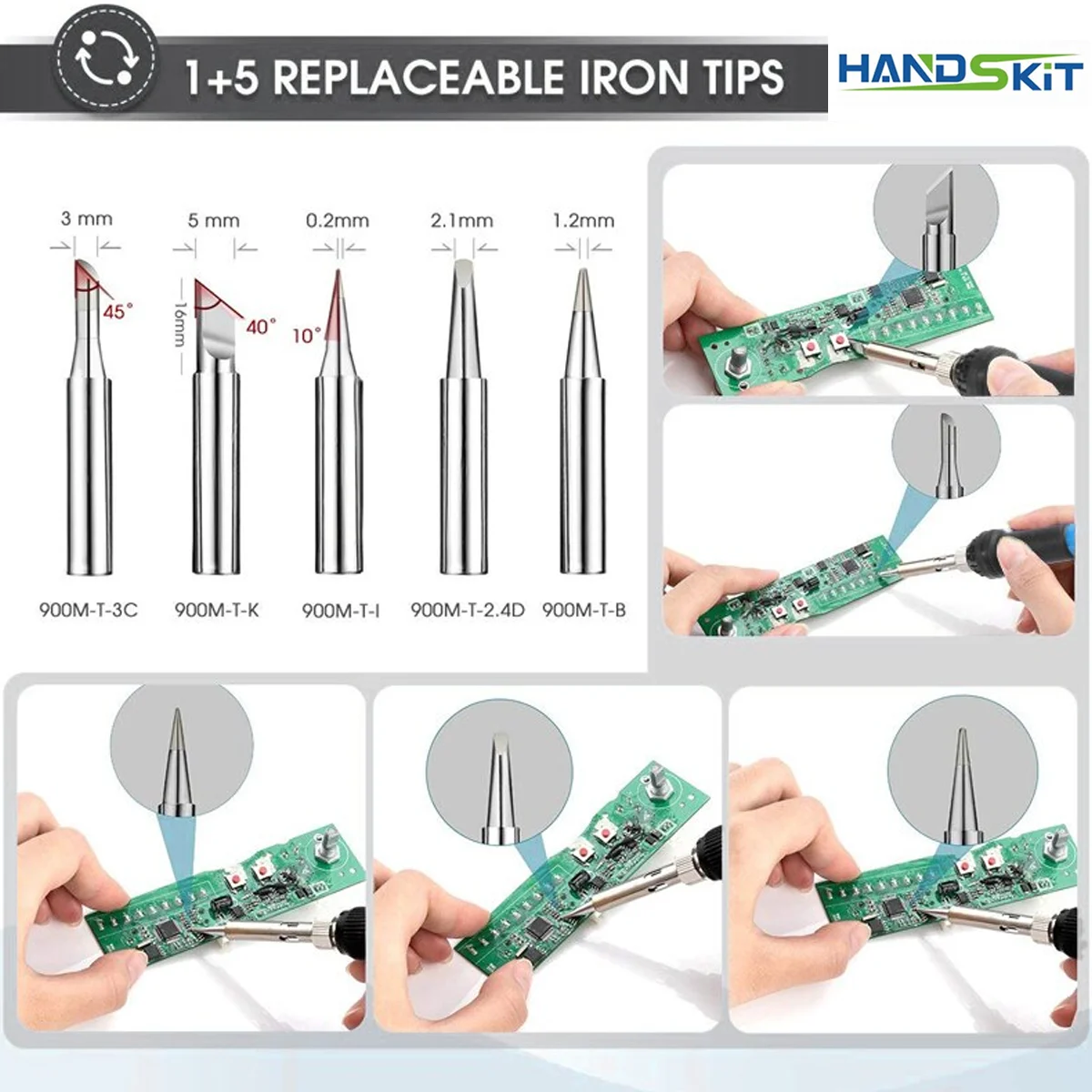 Handskit Model-926 90W Soldering Iron With Accessories UK US EU Plug soldering iron electric soldering iron soldering iron kit soldering iron set