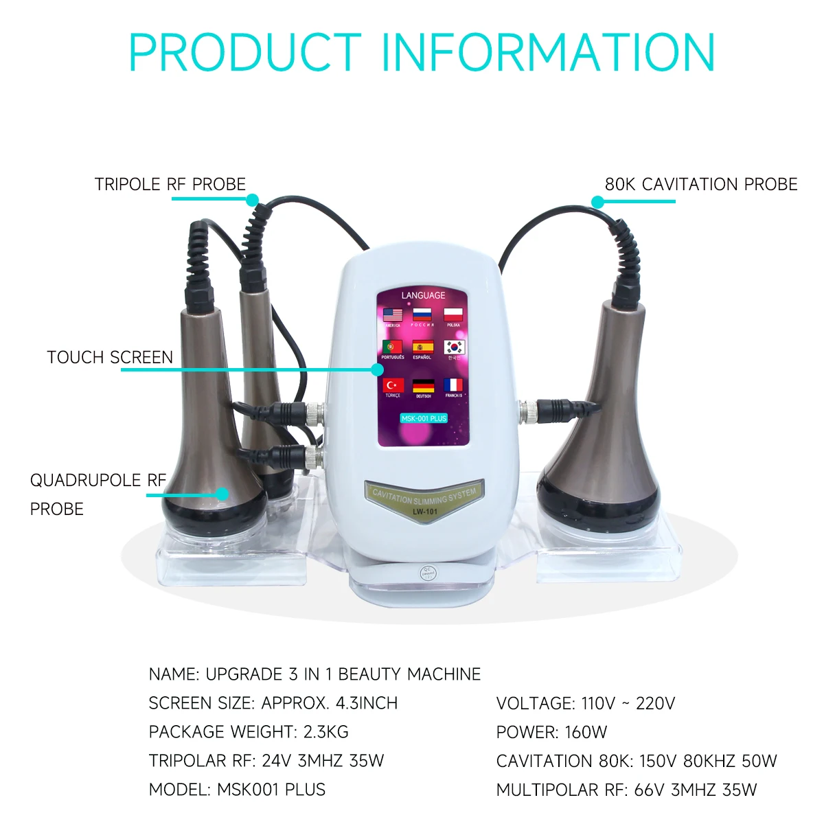 CAVITATION SLIMMING SYSTEM 美顔器 cavitation slimming system lw-202 - メルカリ