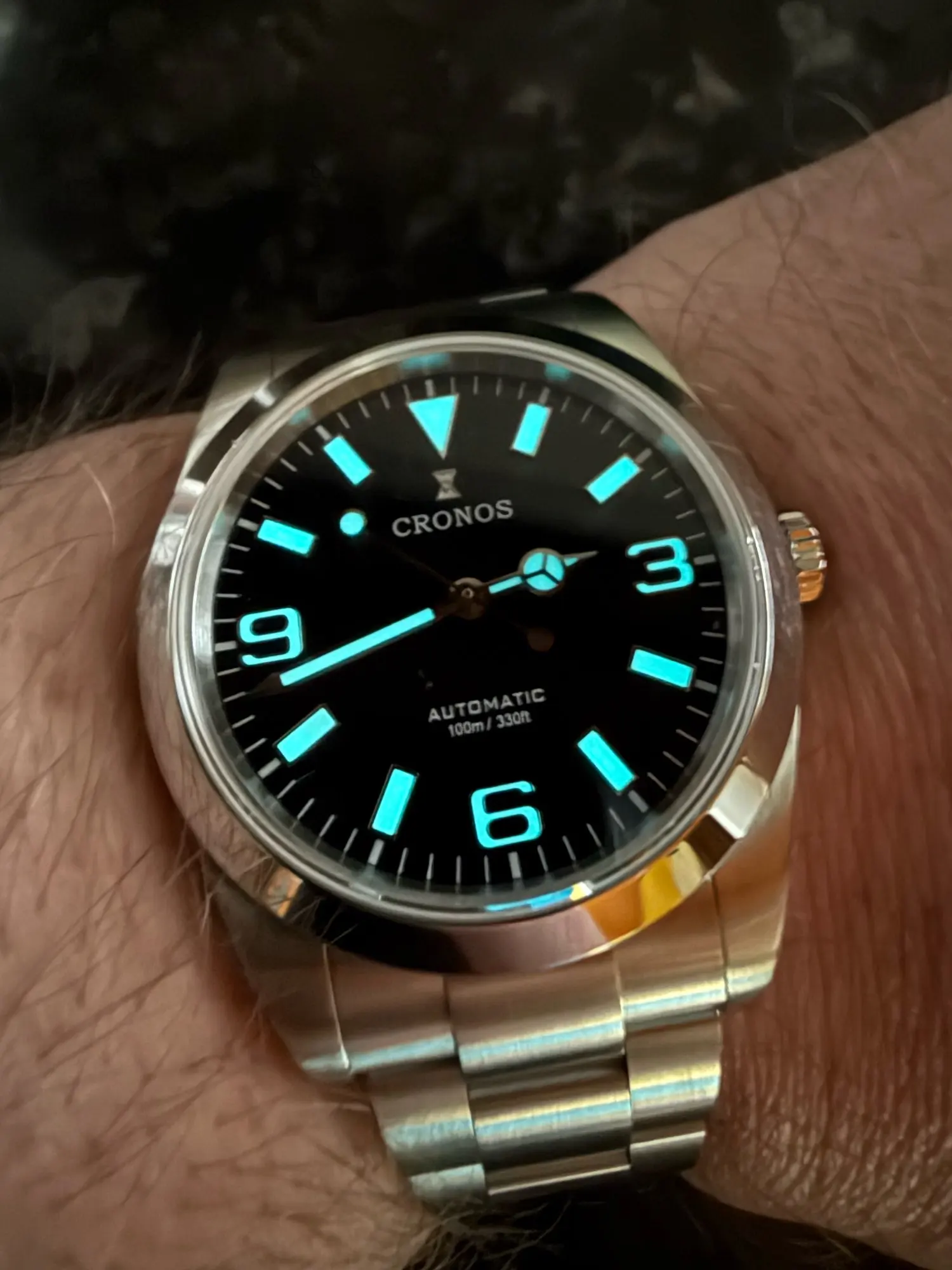 Cronos EX Diver Mechanical Men Watch 39mm Automatic PT5000