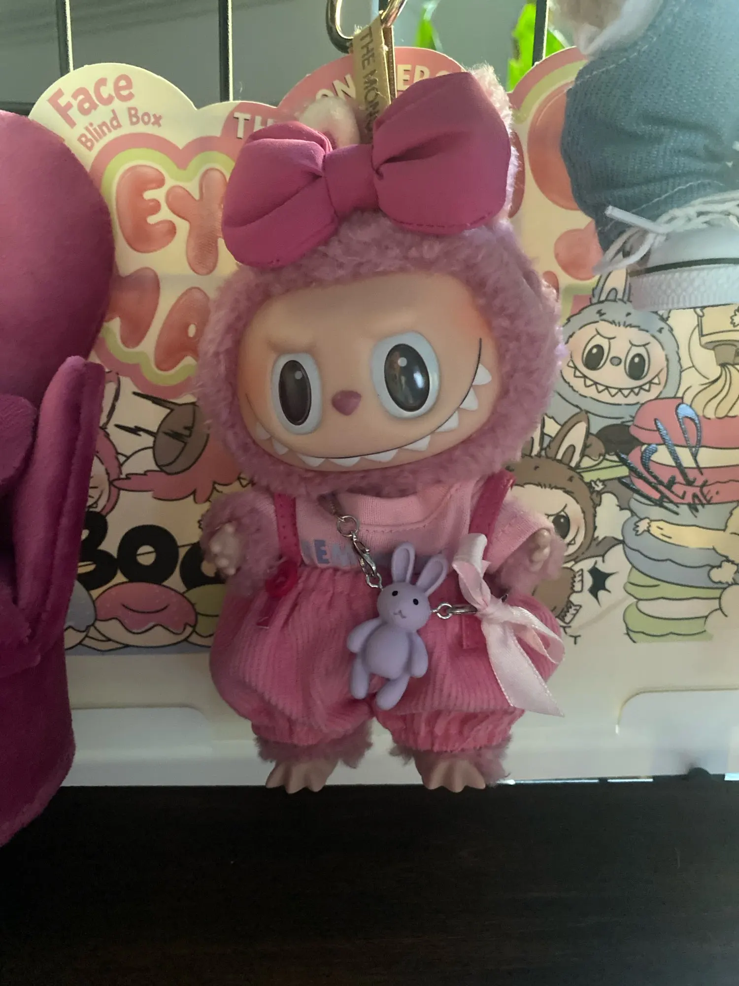 Labubu V1/V2 Doll Clothes: 15/17CM Original Macaron Plush Outfit & Hair Accessories photo review