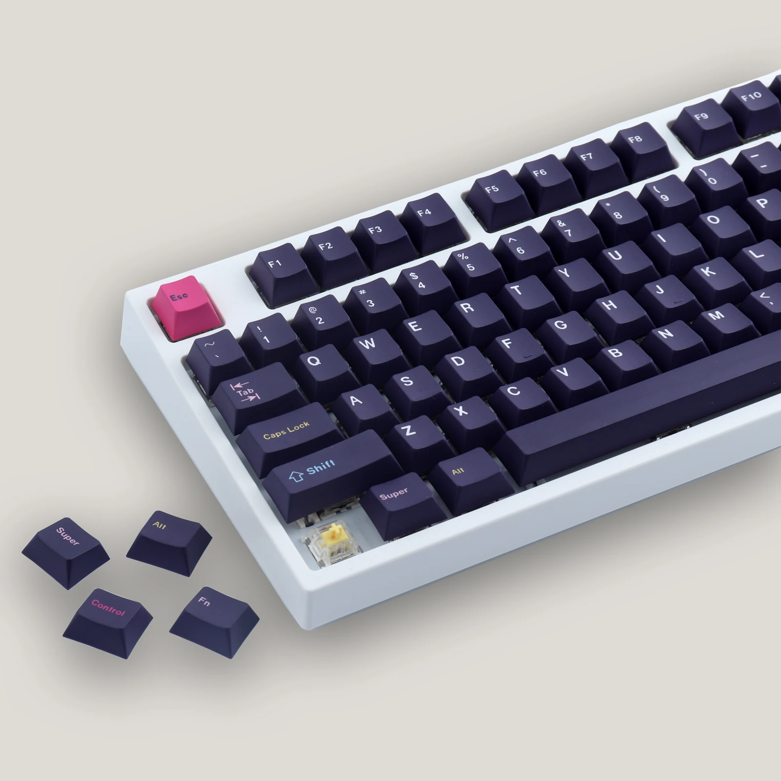 Teclas Future Future Cherry Profile Profile Dye-sub Dye Teclas para Teclado Mecânico Personalizadas g- - Imagem 4