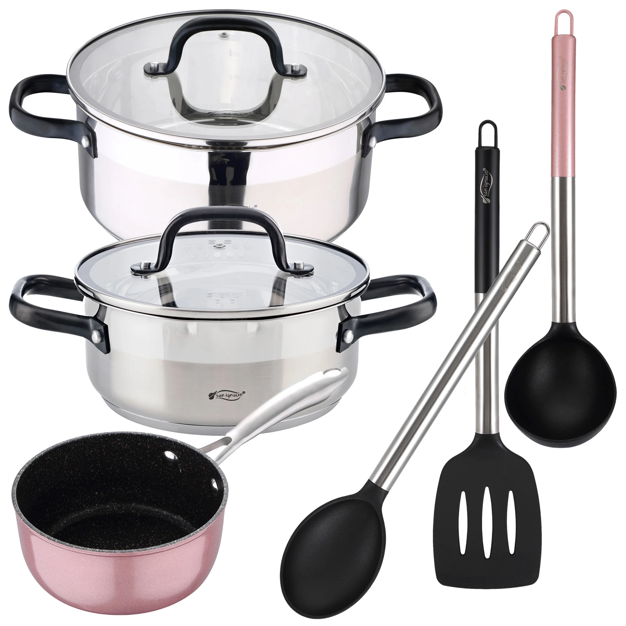 Bergner Eclipse: Pans (20,30cm), Pan 8l, Pan 1.2l And Sarten Grill