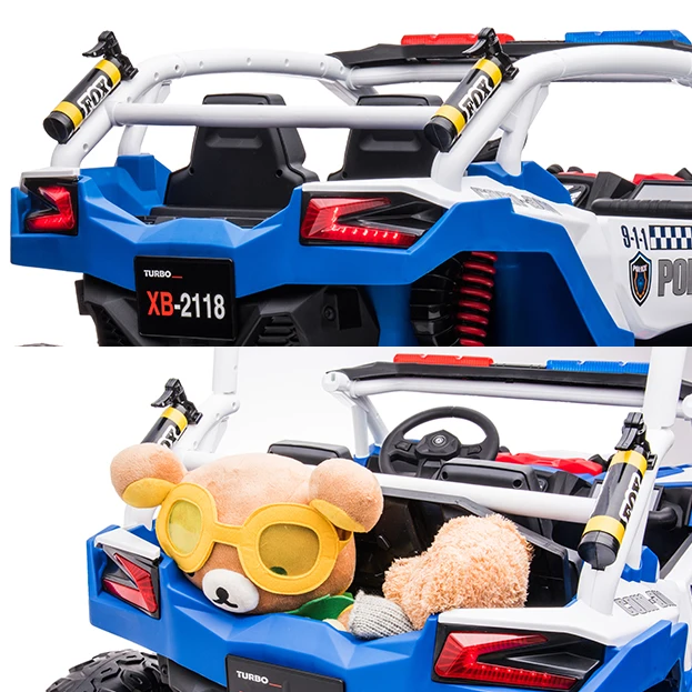 Kids Ride On Car 24V 7A Electric Vehicle for 3-8y Kids Gifts UTV Car Toys with Parents Remote Control Speed Adjustable 4
