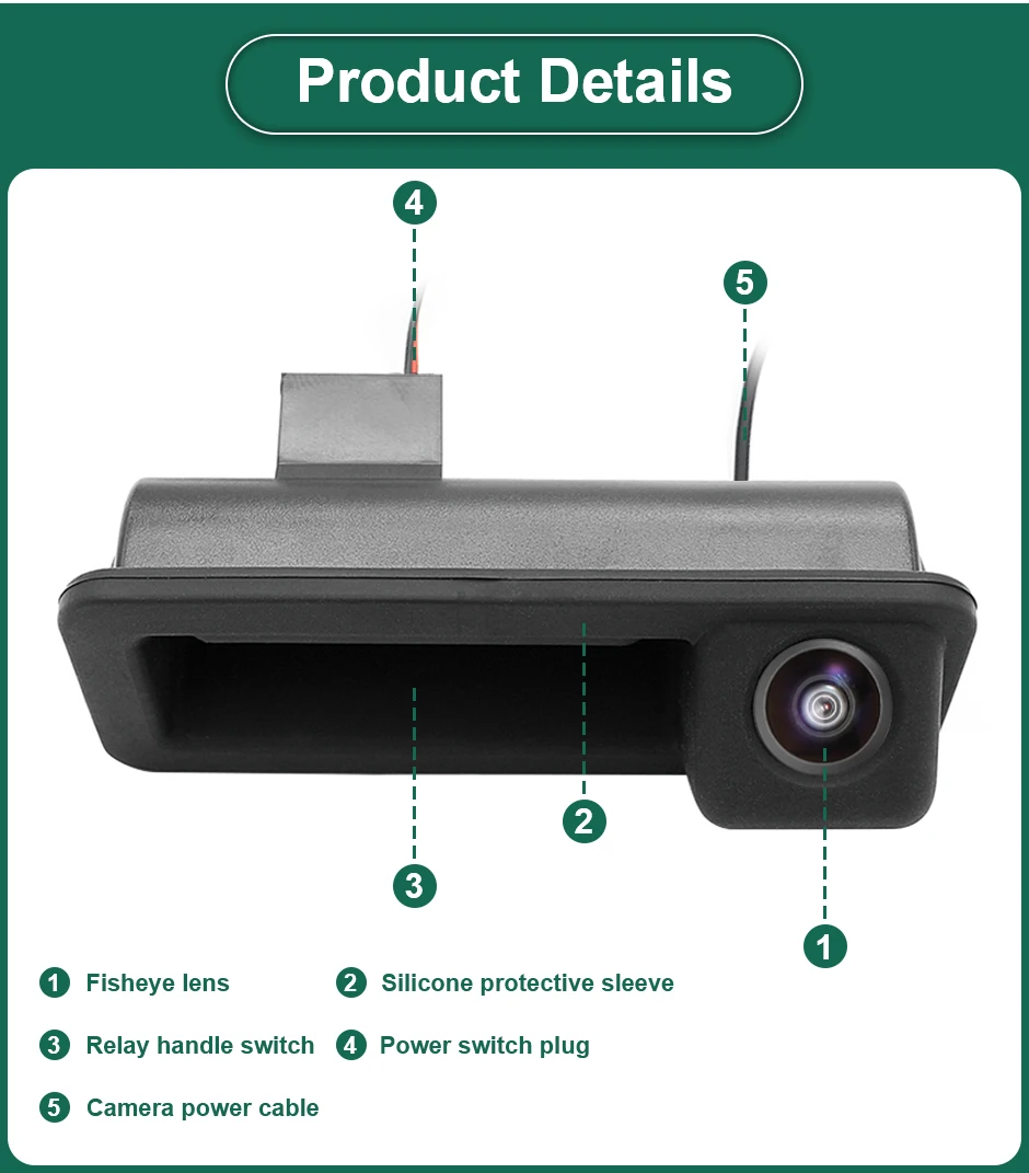 170&deg; AHD Vehicle Rear View Camera For Ford Focus 2C Sedan Mondeo 2/4 Fiesta Land Rover Range Rover Freelander 2 Car GreenYi Rear Camera Rear View Camera