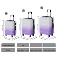 Ensemble de 3 valises Comanlai, valise rigide en ABS, bagage à main léger et durable avec roulettes à 360° °   Roues pivotantes et serrure TSA 2