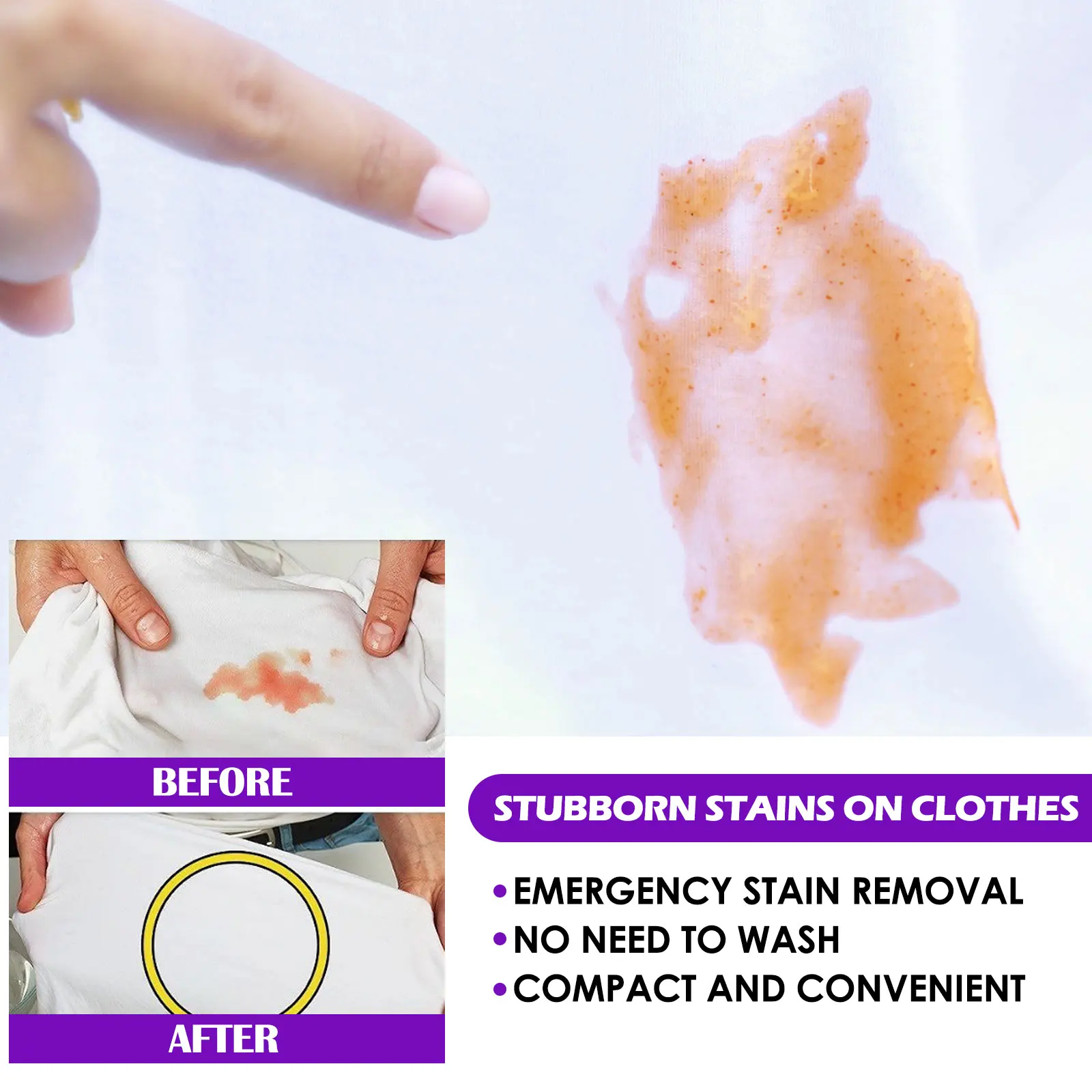 Jue-Fish Clothes Cleaning Stain Removing Agent Quick Decontaminate Clothes Stubborn Stains Remover Laundry Detergent Liquid