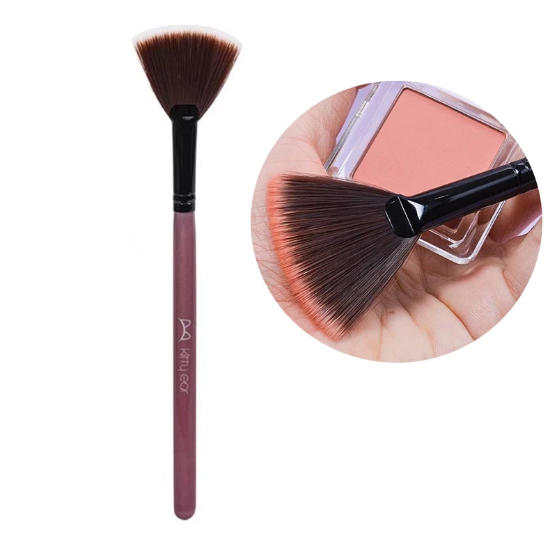 

Blush Makeup Brush Highlight Brush Blending Face Loose Powder Shader Brush Fan Shape Cosmetic Beauty Tools For Girl Makeup