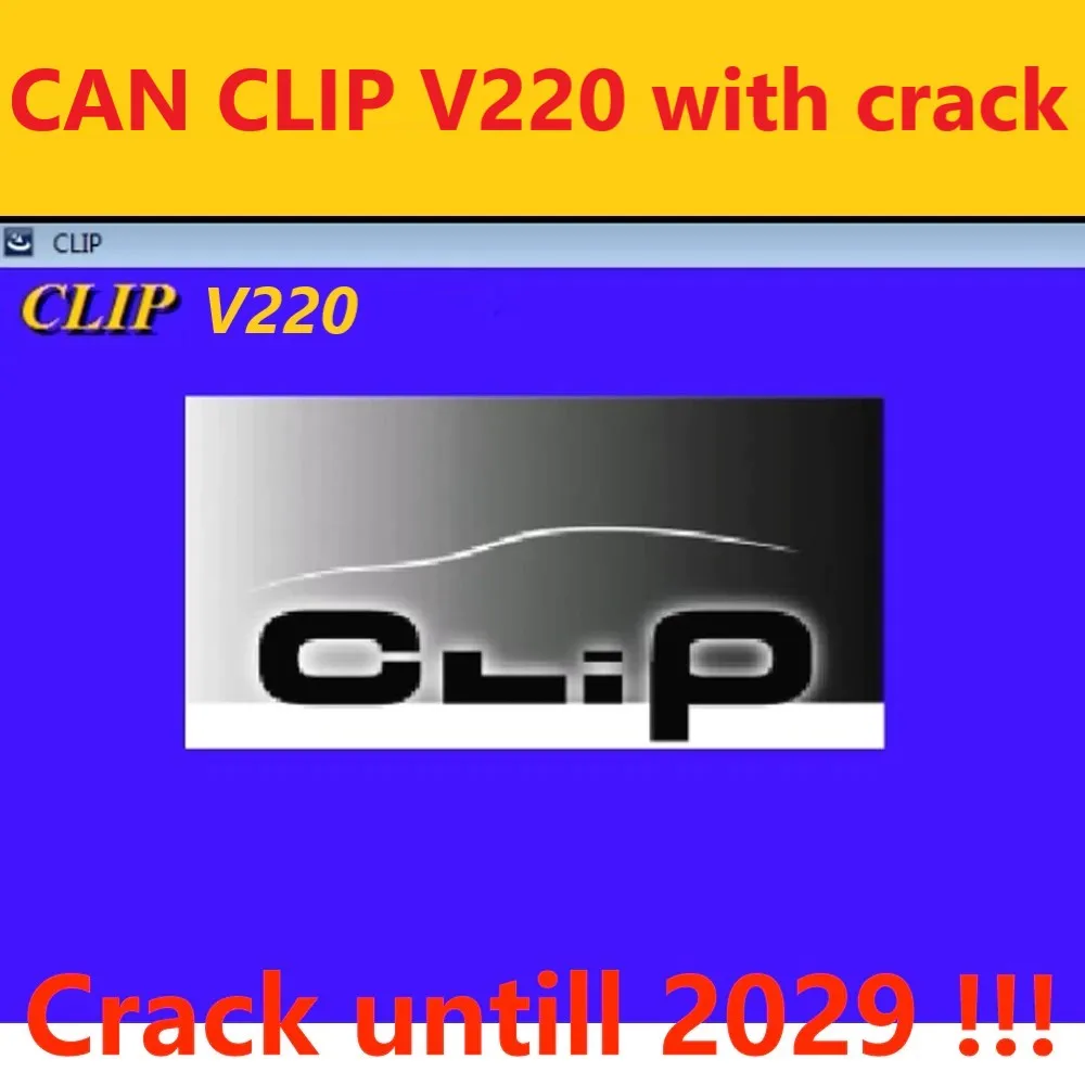 NewestCanClipV220ForRenaultOBD2DiagnosticSoftwareWithGift