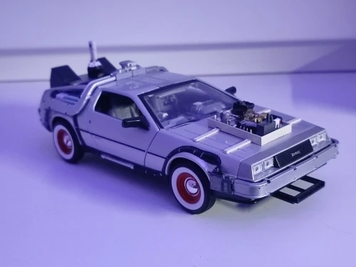 未開封 1/24 WELLY DeLorean Time Machine Welly DeLorean Time Machine Back To The Future Part 1 Diecast 1:24