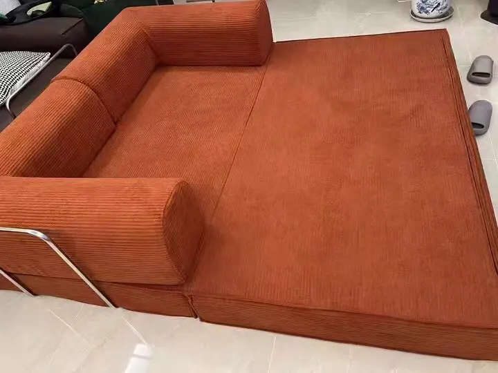2025 New EU Warehouse Vacuum Compression Sofa 200*100*70cm Sofa Bed Corduroy Jacket Removable Placement 5-7 Days Delivery photo review