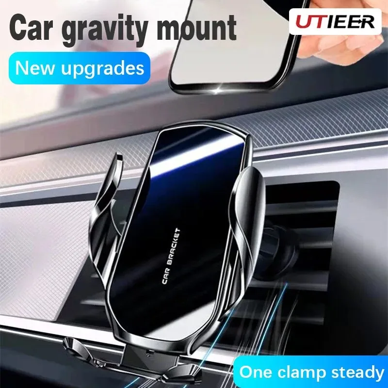 

New Universal Gravity Car Phone Holder Air Vent Clip Mount Stand Cell Smartphone GPS Support In Car For All Mobile Phone