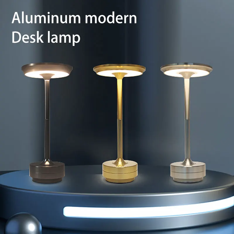 LED Rechargeable Touch Desk Lamps Night Light Table Lamp Cafe Bedroom Bar Modern Minimalist Decoration Bedside Table Lamps Gifts 2
