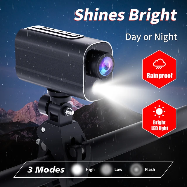 5K Action Camera Bike Motorcycle Helmet Camera 5K HD Recording Action Camera With Lighting WiFi Synchronization Anti Shake Camer 3