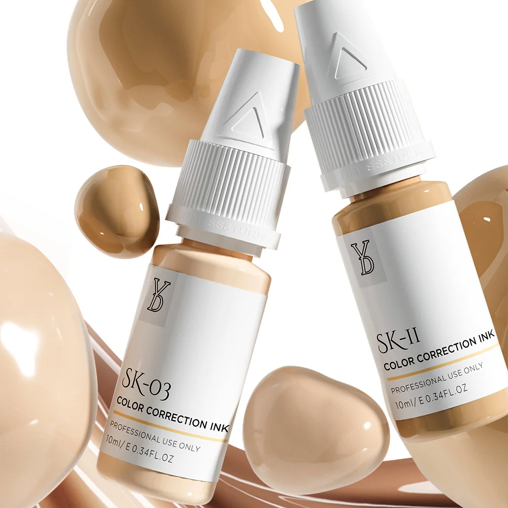 YD Skin Camouflage Pigment 10ml Tattoo Ink Permanent Makeup Color Correct Ink Stretch Mark Skin Pigment Restoration Beauty Art