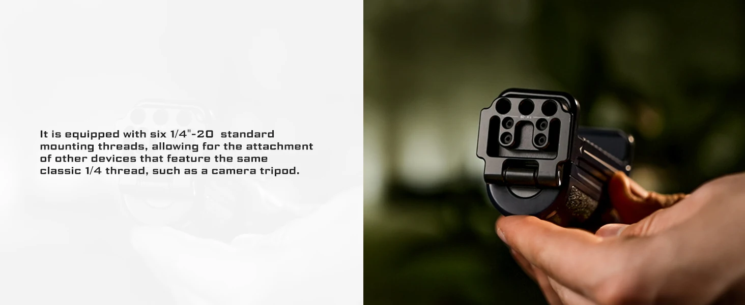 Versatile Bluetooth Smartphone Selfie Grip with ARCA Standard, Cold Shoe Mount f