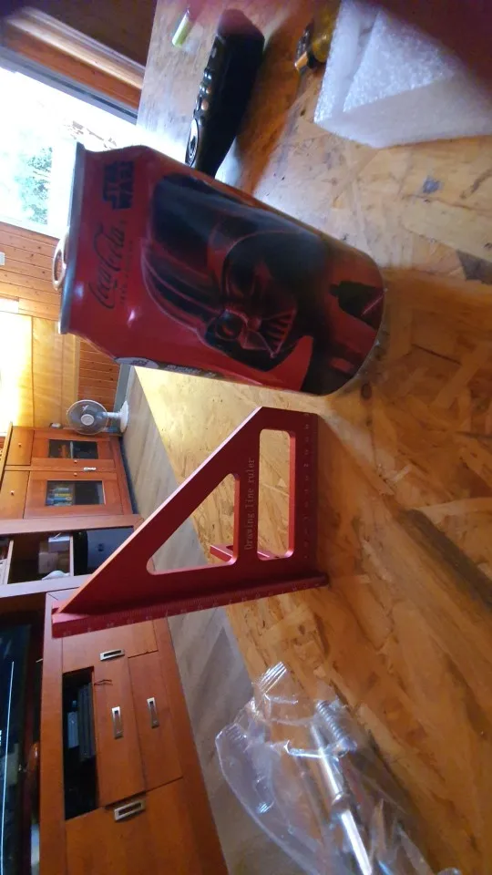 3D Multi-Angle Measuring Ruler, 45/90 Degree Woodworking Aluminum/plastic Square Protractor,Triangle Ruler Layout Measuring Tool photo review