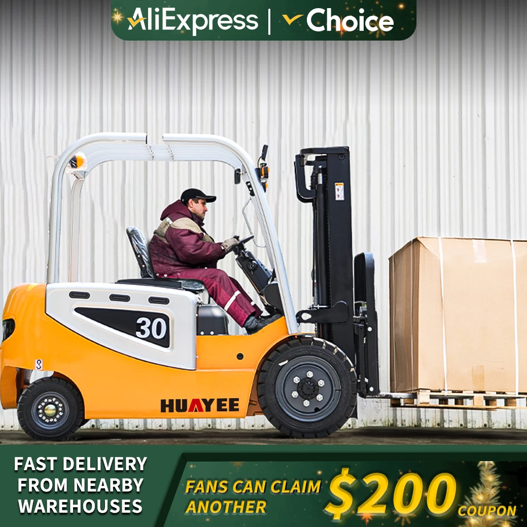 Fast Delivery Electric Forklifts 1 Ton 2 Ton 3 Ton Customized Warehouse Forklift Outdoor use Material Handling FreeShipping 3