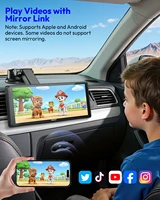 ESSGOO Support universel portable sans fil CarPlay 10,26' pour camping-cars, camions, bus, autoradios, écrans de navigation, Android Auto, Bluetooth, FM, commandes au volant, facile à installer 4