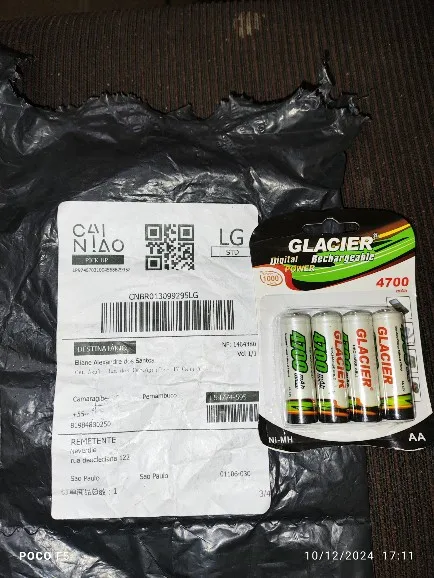 4 Pilhas Recarregável AAA 2700 No Blister Ideal Para Varios Aparelho recarregavel photo review