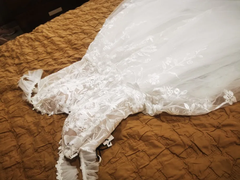 Robe de mariée boheme dos nu photo review