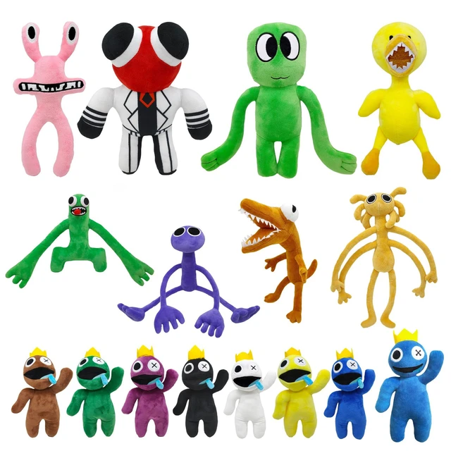 30cm arco-íris amigos portas de brinquedo de pelúcia figur personagem do  jogo dos desenhos animados boneca kawaii monstro azul brinquedos de animais  de pelúcia macio crianças fãs – Loja arte de cuida