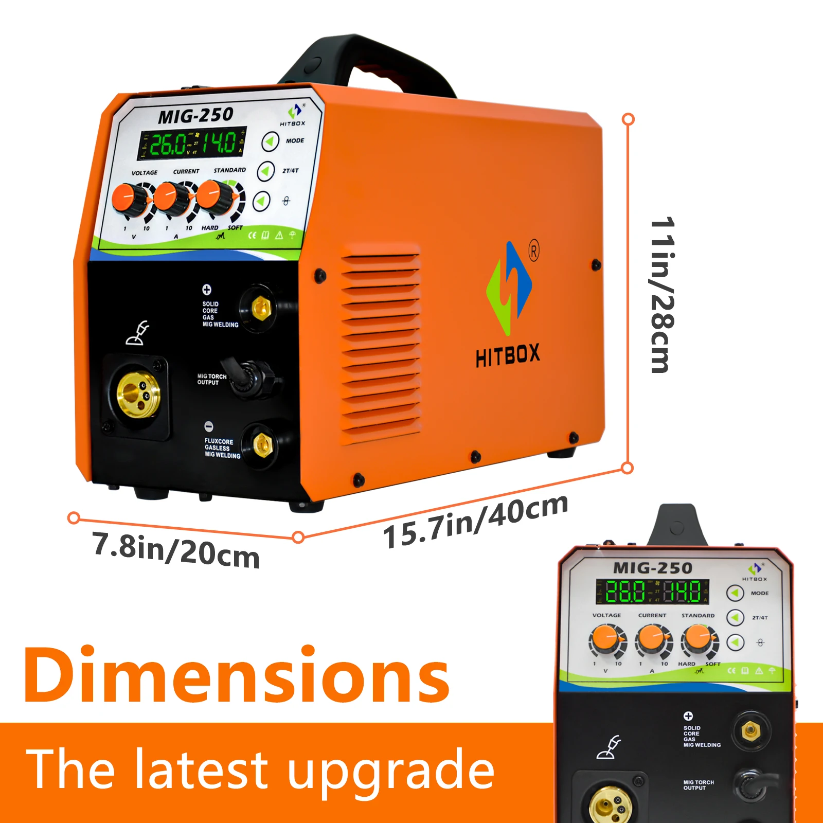 HITBOX Semi-automatic Welding Machine MIG250 3 in 1 TIG MIG Mini Welding Inverter Machine Welder welding welders