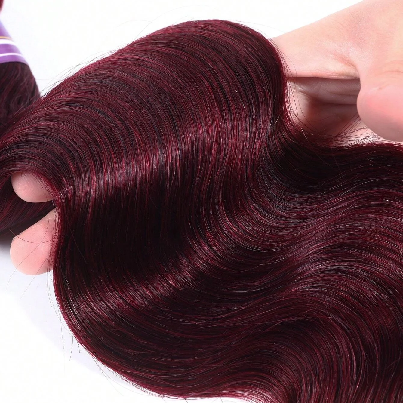 Burgundy Bundles 99j Color Loose Body Wave 16 Inch 3Pcs Bundles Human Hair 100% Brazilian Human Hair for Black Women