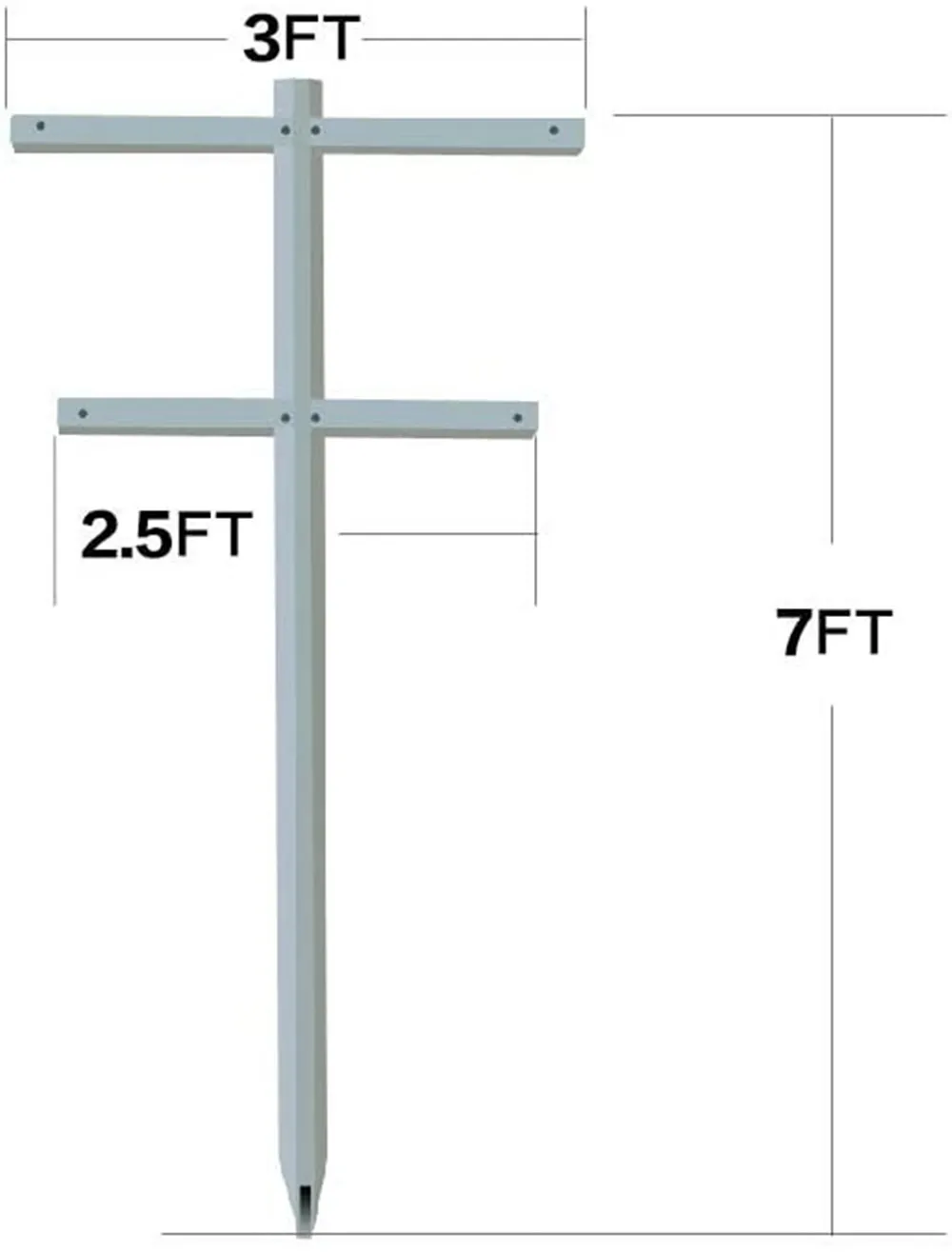 84 in. H Fiberglass Raspberry Trellis and Stake Vineyard Trellis (Set of 2)