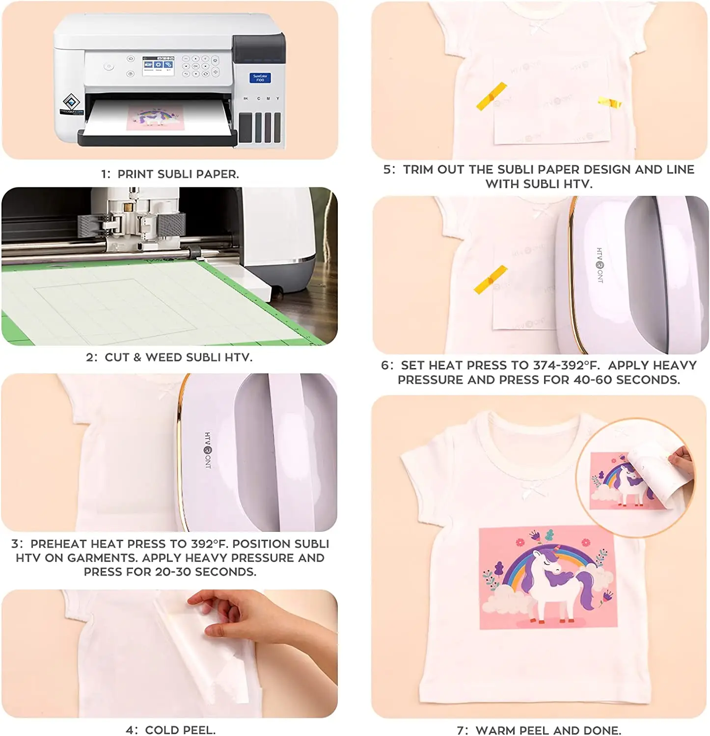 Clear Heat Transfer Vinyl Sublimation