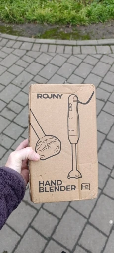 ROUNY Handheld Immersion Blender with Stainless Steel Blades for Kitchen Food Mixing, Light Blue Stick Blender, Classic Basic photo review